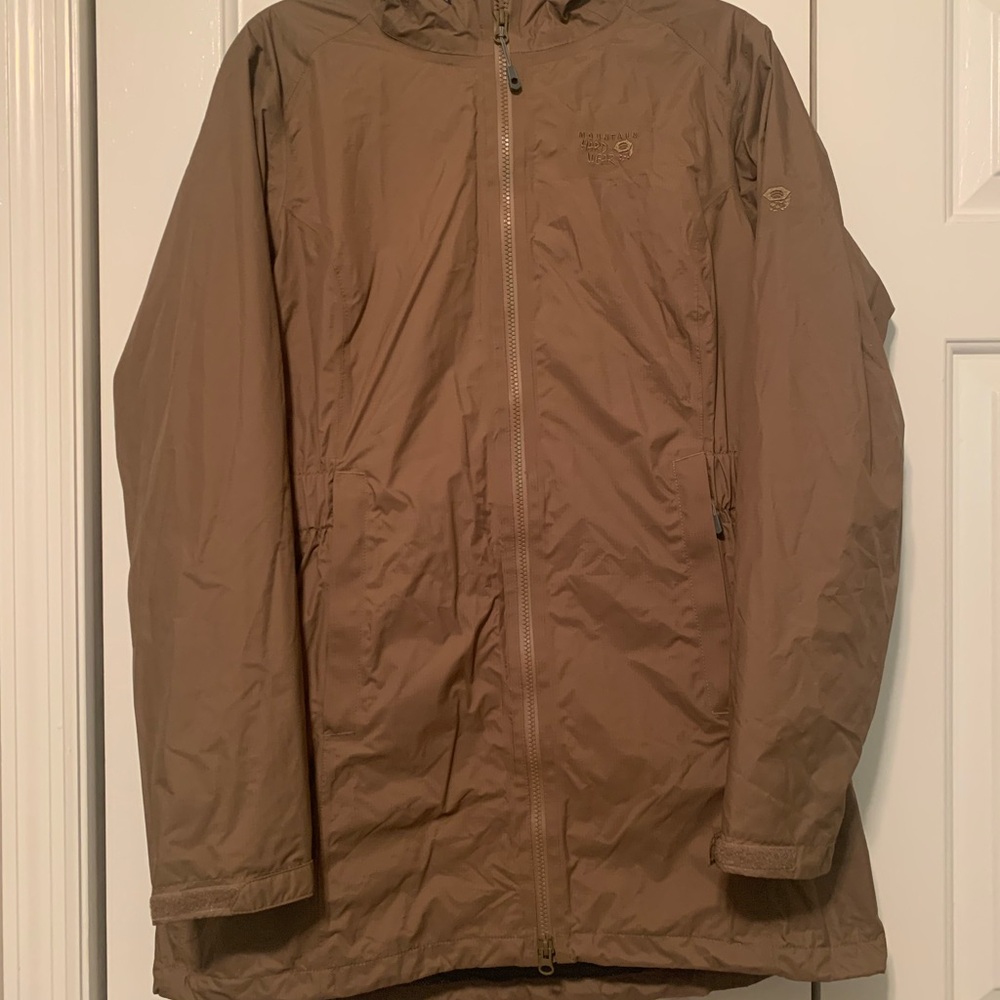 Mountain Hardwear Women’s Rain Jacket- Brown Size L